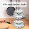 Wall Clock Silent Non Ticking Battery Operated, Rustic Coastal Country Clock Decorative for Bathroom Kitchen Bedroom Living Room(10 Inch)